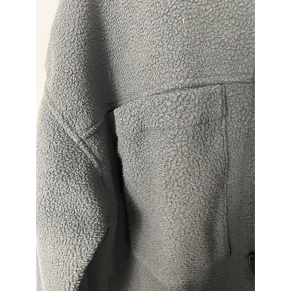 Eddie Bauer Lynden Fleece Parka‎ In Storm Size XL Dark Grey Pockets